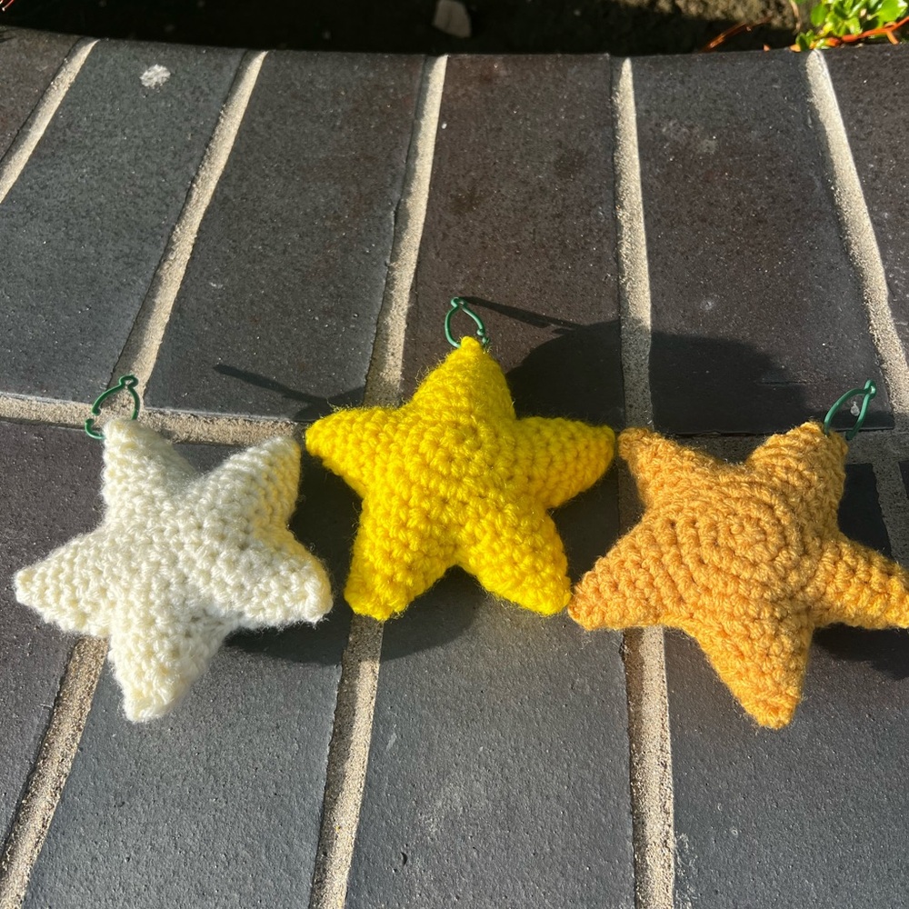 Hand Crocheted 5 Inch Christmas Star Ornament Made With Love! - Picture 3 of 11